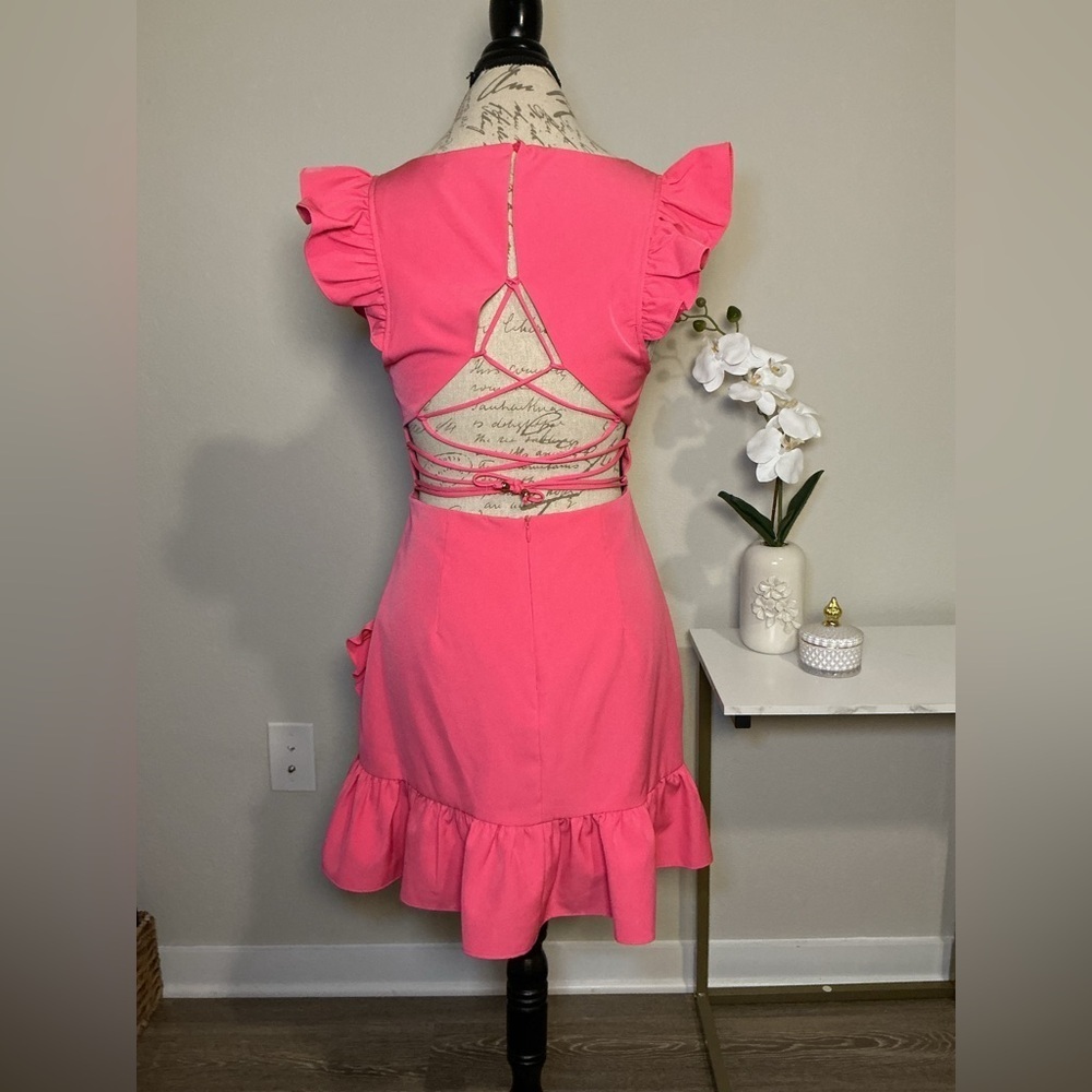 DO+BE Pink Ruffle Dress - Picture 3 of 8